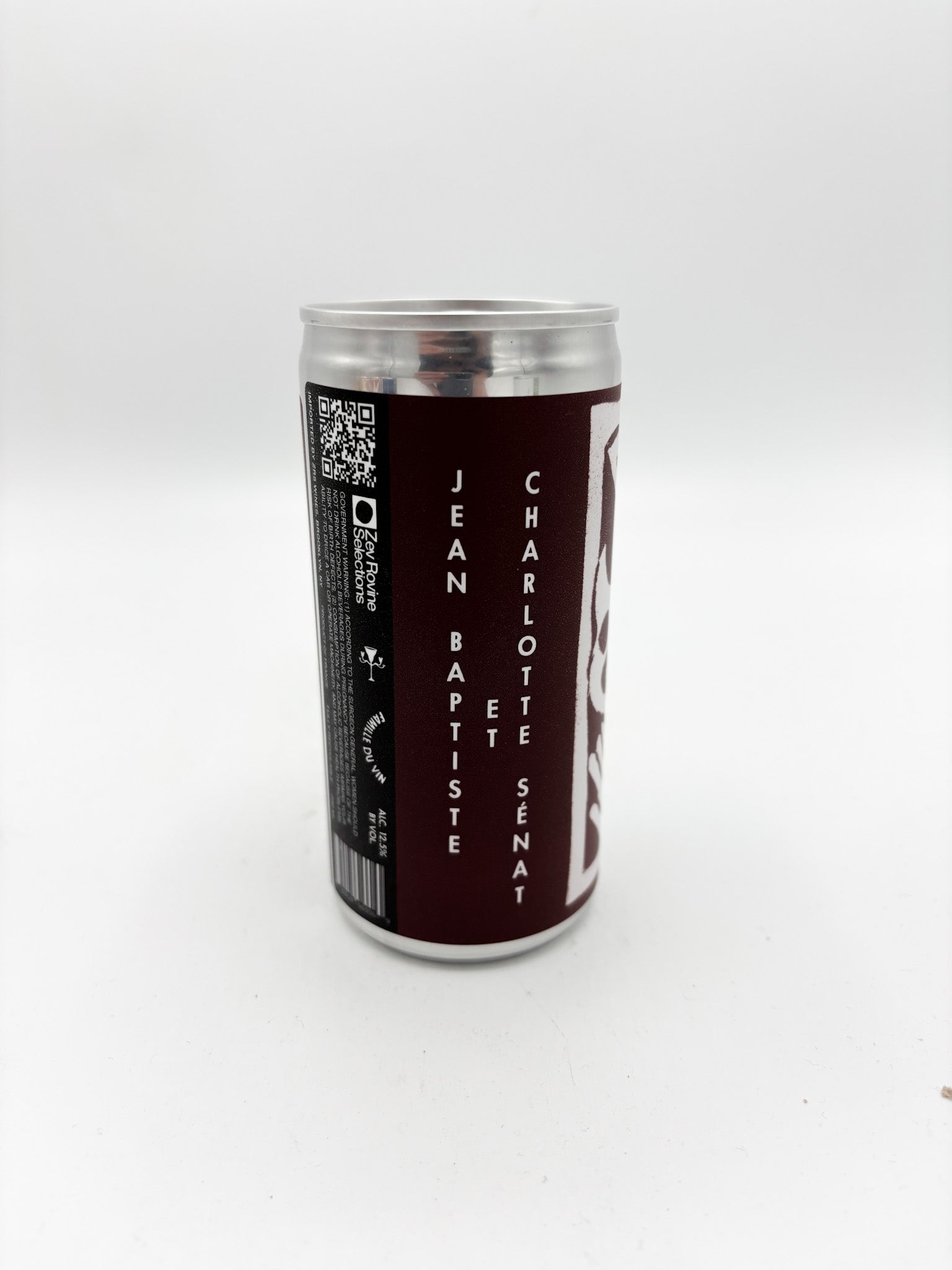 Famille du Vin 'Jean Baptiste et Charlotte Sénat, Light Red Wine' 200ml Can